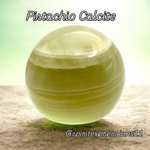 Pistachio Calcite Sphere